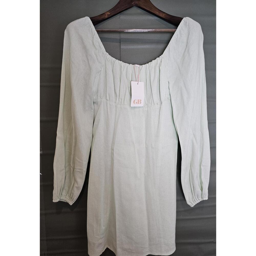 NWT GB Dress Green Womens Size S Long Sleeve